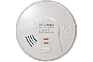 Universal Security Instruments 10 Year Tamper Proof Permanent Power Sealed Battery 3-in-1 Smoke Fire and Carbon Monoxide Smart Alarm, Model MIC3510SB