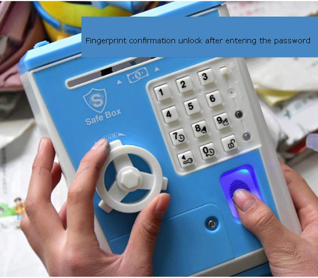 fingerprint piggy bank