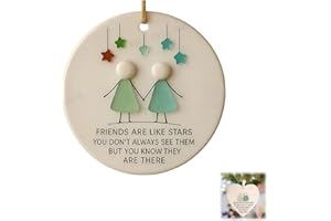 Heart-Shaped Sea Glass Friendship Decor,Seaglass Art,Ornament for Christmas Tree
