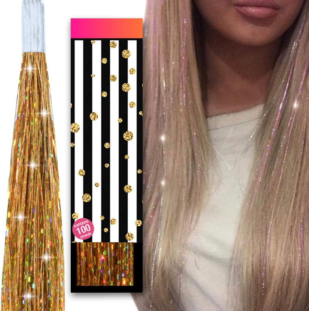 Hair Dazzle The No 1 Hair Tinsel Glitter Strands 100 X 40 Inch