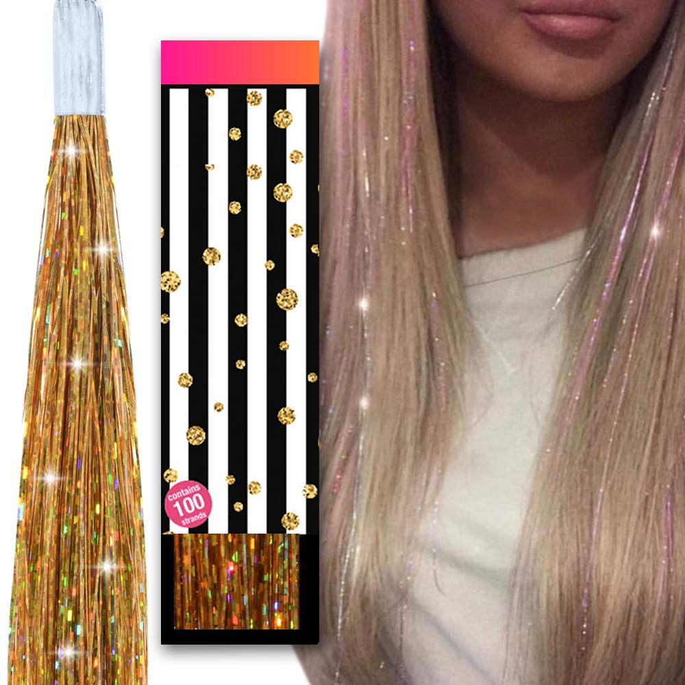 Hair Dazzle The No 1 Hair Tinsel Glitter Strands 100 X 40 Inch
