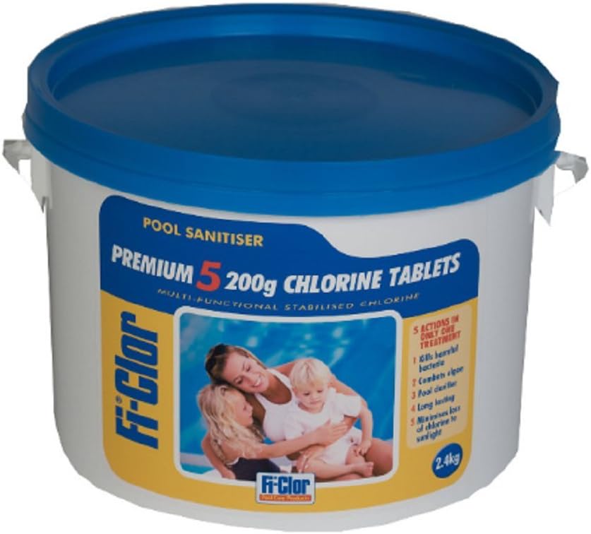 Ficlor Premium 5 Chlorine 200g Tablets 2.4kg Amazon.co.uk Garden
