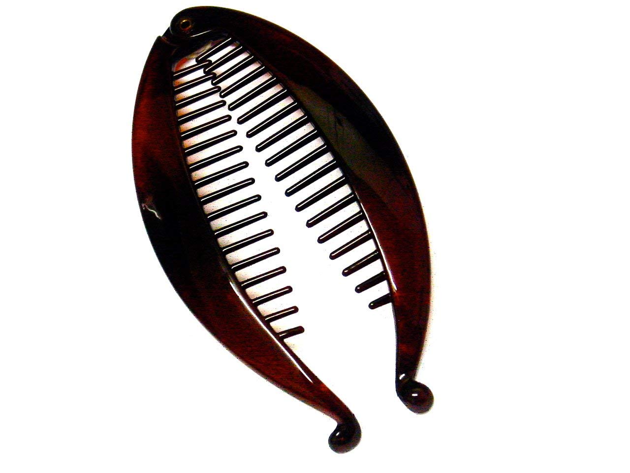 La Peach Fashions Women Ladies Beautiful 13cm Banana Fish Clip Fish Comb Regular Colours (Tort)