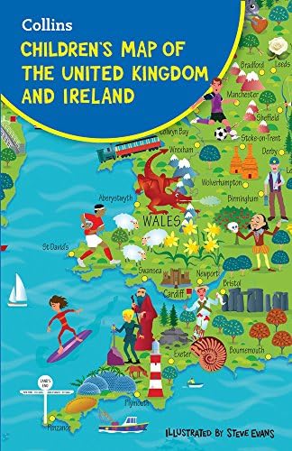 Collins Children's Folded Map of the United Kingdom & Ireland