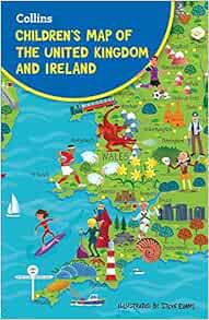 Collins Children S Map Of The United Kingdom And Ireland Evans Steve 9780008242183 Amazon Com Books