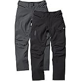 TRUEWERK Men's Work Pants - T2 WerkPant Technical Workwear, 32W X 30L Deep Grey & Black Bundle