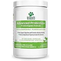 Doggie Dailies Probiotics for Dogs, 225 Soft Chews, Advanced Dog Probiotics with Prebiotics, Promotes Gut Health, Supports Im