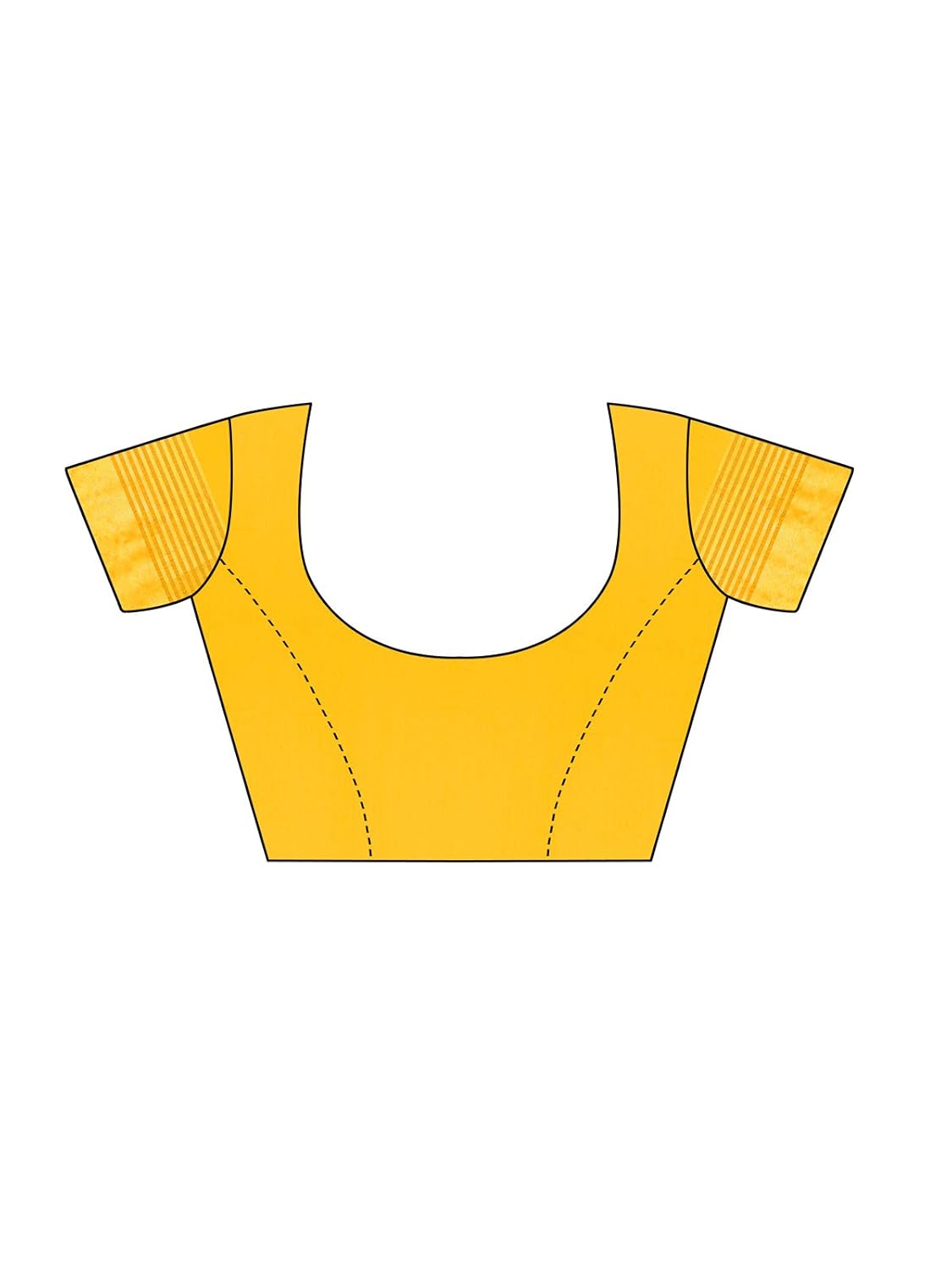 kanchnar women's cotton silk gold stripes kota doria saree with unstitched blouse