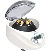 ONiLAB Lab PRP Benchtop Centrifuge 6x15mL/10mL/7mL/1.5-5ml, 300-5000rpm(Max. 2600xg RCF),LCD Digital Desktop Lab Centrifuge Timer 30sec-99min, Two Quick Start Programs