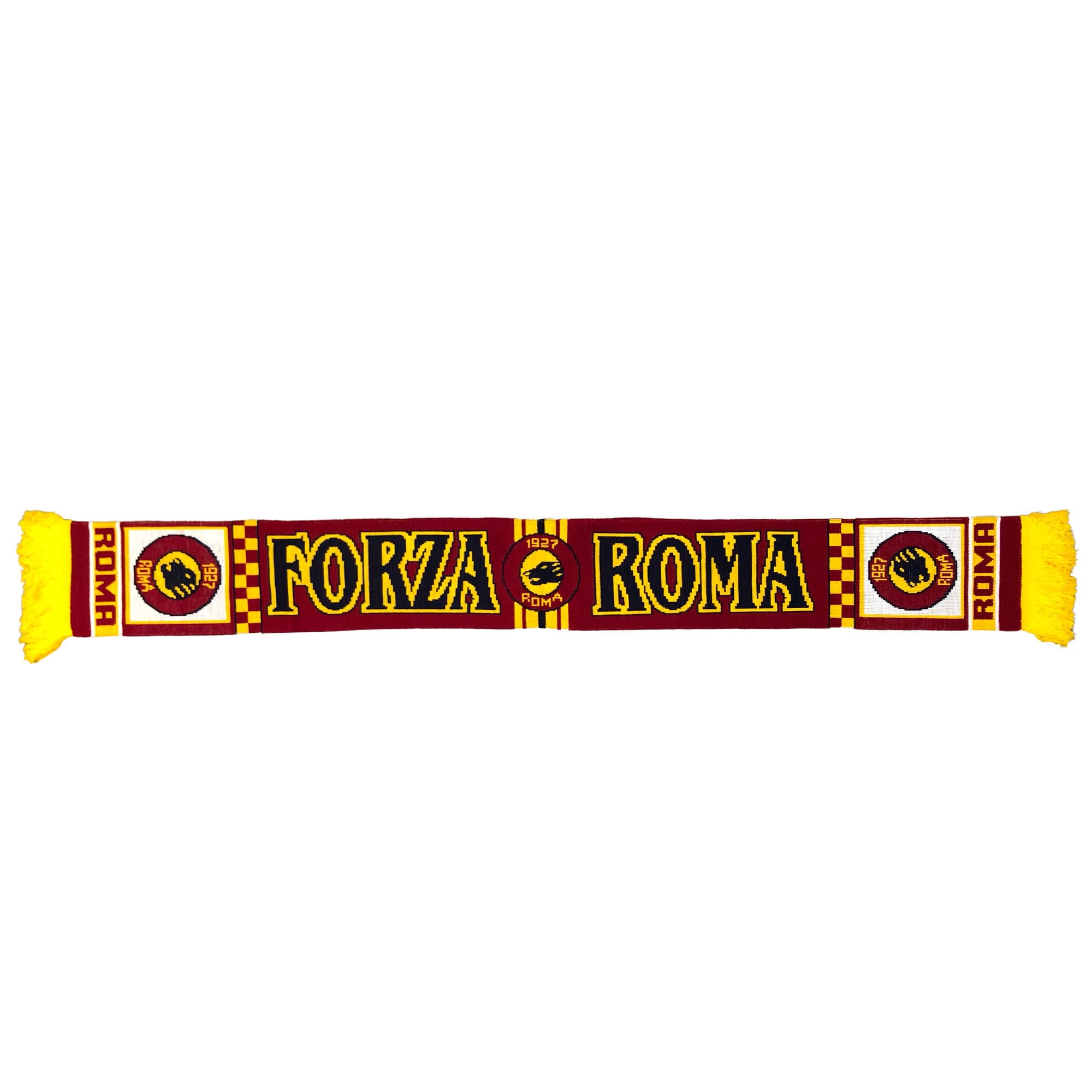 Beyond Happy AS Roma Football Fans Scarf - Roma Italian Soccer Supporters' Scarf - 100% Acrylic