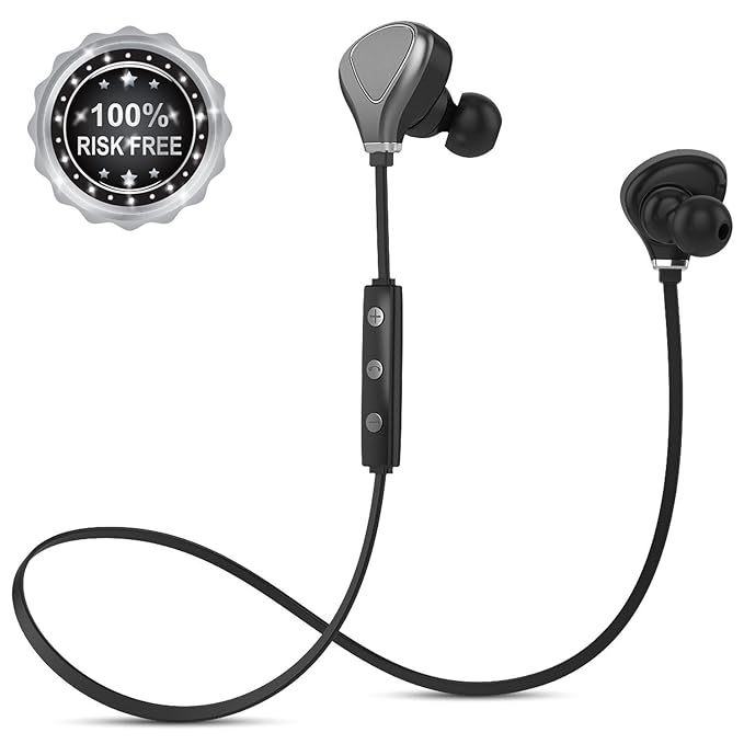 Amazon.com: InzhiRui Bluetooth Headphones Sports with Mic Wireless Earbuds for Running Gym Workout Cordless In-Ear Magnetic Sweatproof Earphones Headset for ...