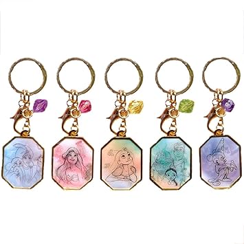 ディズニーシー 15周年 ザ イヤー オブ ウィッシュ 16 線画 キーチェーン 5個セット ミッキー アリエル 他 ディズニーシー限定 おもちゃ おもちゃ Amazon