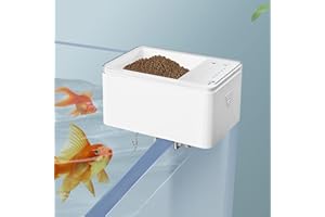 Algado Mini Automatic Fish Feeder,Auto Smart Timer Quantitative Small Fish Feeder Fish Food Dispenser for Aquarium and Fish Tank