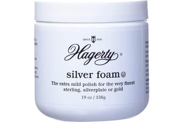 Hagerty 11170 Foam Mild Silver Polish, 19 oz, White