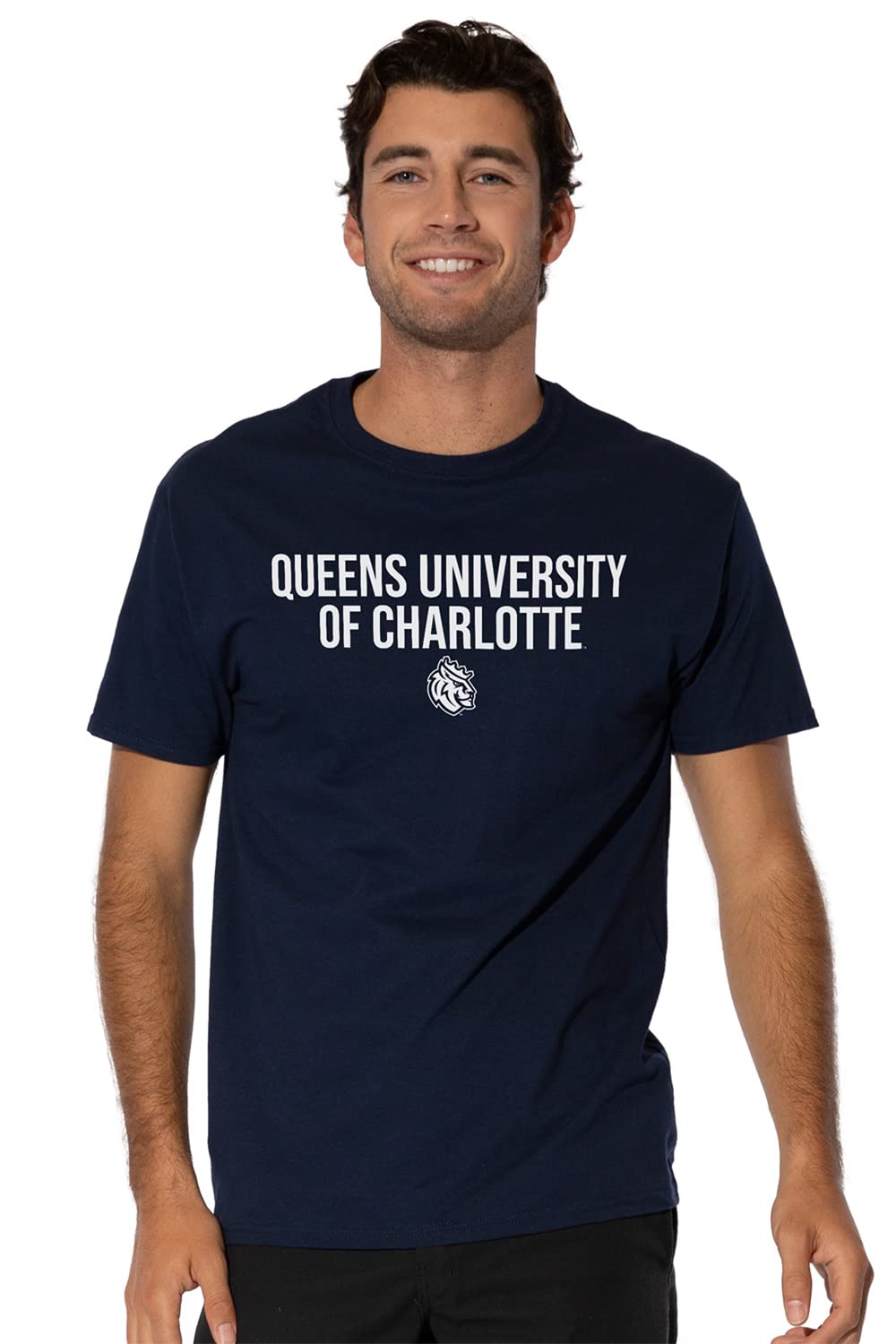 Queens University Of Charlotte Official Stacked Unisex Adult T Shirt