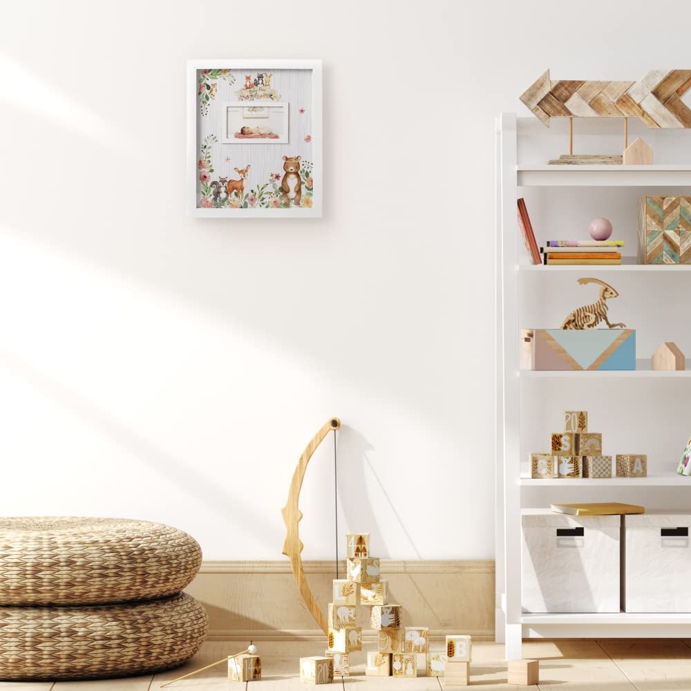 Kate Aspen Pink Woodland Baby Shower Decorations Guest Book Alternative with Wooden Teddy Bear Inserts, Woodland Nursery Decor