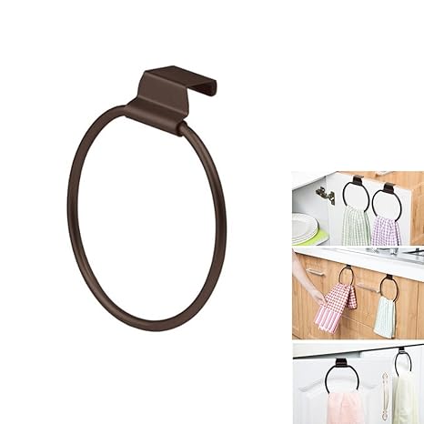 PDFans Metall Handtuchring Handtuchhalter ohne Bohren,Über das Kabinett