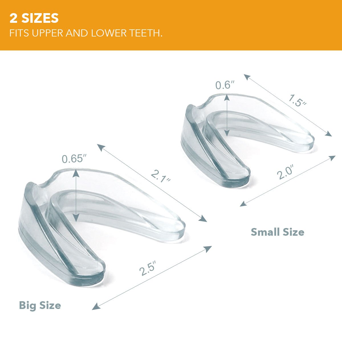 Neomen Mouth Guard for Grinding Teeth 2 Sizes, Pack of 4 New