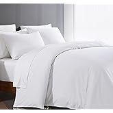 1000 Thread Count 100% Egyptian Cotton Duvet Cover Queen Size Cotton White Long Staple Quilt Full Size Silky Soft, Breathable With Zipper -3 Piece All Season Duvet Cover Set for Comforter