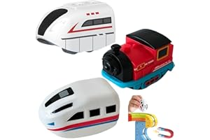 3D Infinity Track, Replacement Magnetic Electric Train Cars for klick Rail, Rechargeable 3D Infinity Track Train Head for Fle