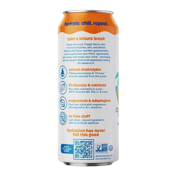 LEISURE HYDRATION, ELECTROLYTE REFRESHER TROPICAL MANGO, 16 FL OZ