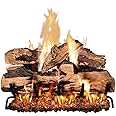 RealFyre Peterson 18-inch Split Oak Designer Plus Log Set with Vented G4 Burner - Match-Light (Natural Gas)