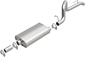 BRExhaust Replacement Exhaust System Kit 106-0051: Compatible with 1987-1992 Jeep Wrangler 2.5L/4.0L/4.2L