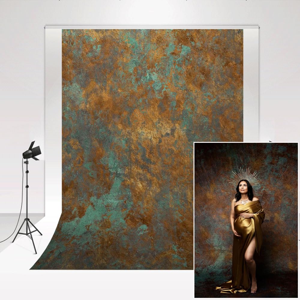 Kate Photography Backdrop 1.5x2.2m/5x7ft Abstract Old Rusty Texture Background Maternity Portrait Backdrop Photo Studio Photography Props Decorative Banner