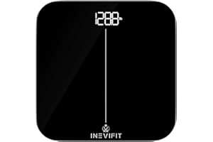 INEVIFIT Premium Bathroom Scale, Highly Accurate Digital Bathroom Body Scale, Precisely Measures Weight up to 400 lbs