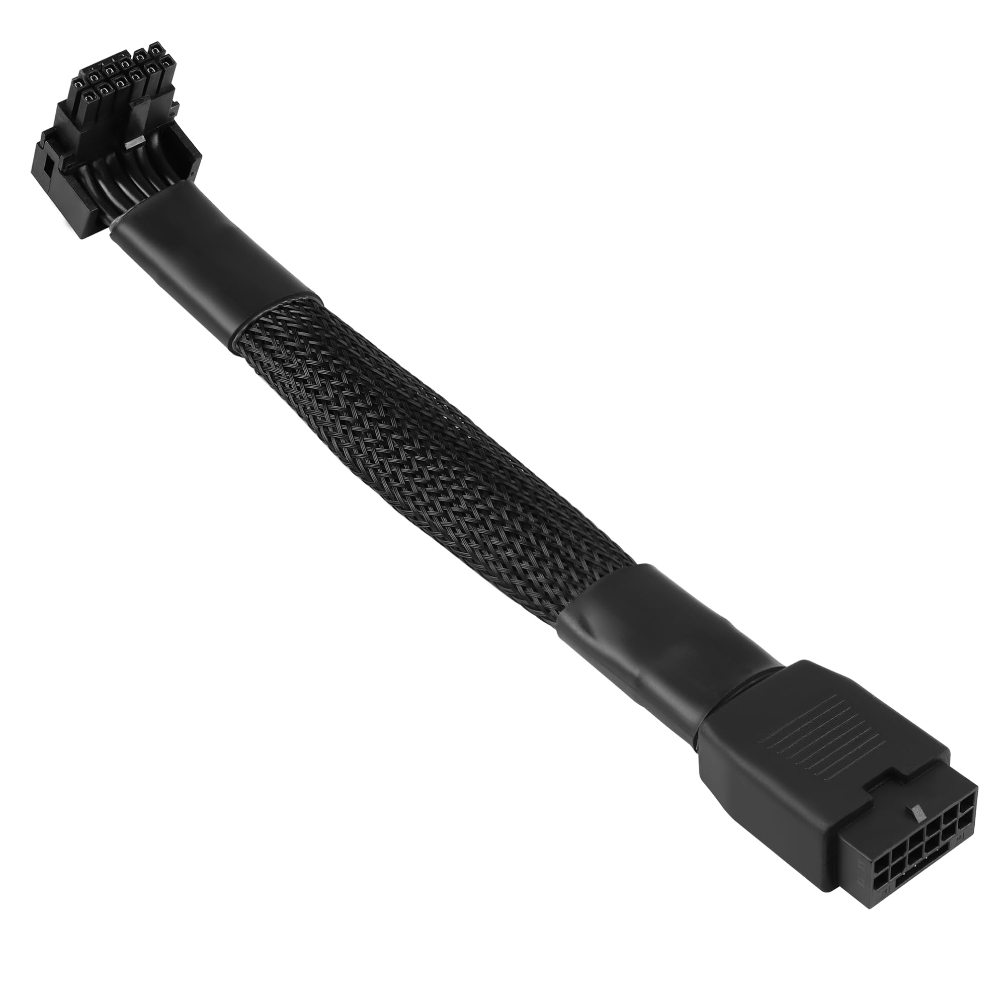 GELRHONR 12VHPWR ATX3.0 PCI-E 5.0 Power Modular Cable 90 Degree 16Pin (12+4) Male to Female Extension Cable for RTX 4070 4080 4090 4070Ti 4080Ti Graphic Card GPU-5.3in (Type B)