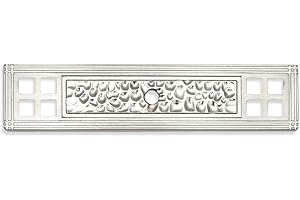 Cosmas 10 Pack 10552SN Satin Nickel Hammered Cabinet Knob Backplate Back Plate