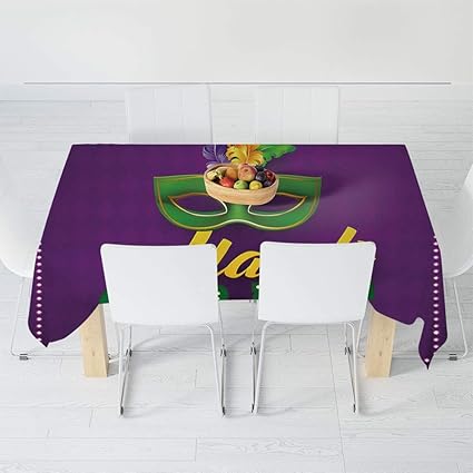 Amazon Com Dust Proof Tablecloth Mardi Gras For Kitchen Dinning