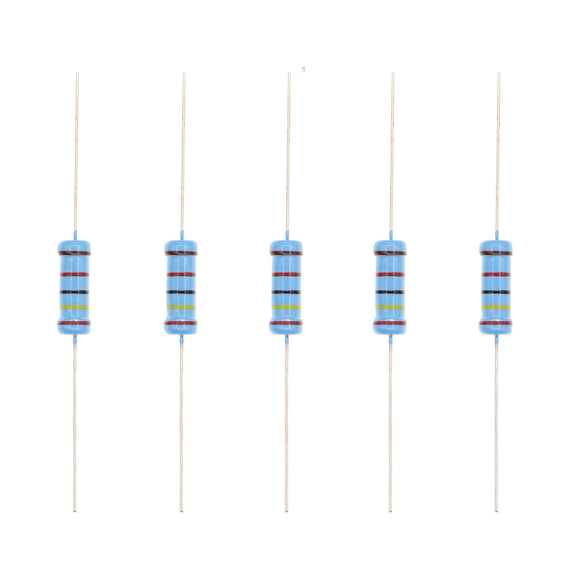 HUABAN 20PCS 3W 3 Watts 24K Ohm 1% Metal Film Resistor