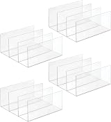 mDesign Clutch Bag Organiser Set of 4 - 3 Slot Handbag Storage Tray view 10