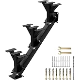 Paifnpo 3 Step Metal Stair Stringers,Stair Riser for Deck Height 21.3" | Heavy-Duty Load 500lbs, Outdoor Steel Step Riser with Pre-drilled Holes,for Deck Porch Patio Parage, Quick to Build Staircase
