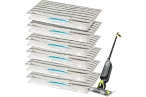 GVMM Reusable Mop Pad Refills for Shark Vacmop Replacement Pads Include Shark VACMOP VM252 VM250 VM200 VM190, Vacuum Mop Pad Refills (6 Packs)