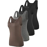 Vislivin Tank Tops for Woman Sleeveless Basic Undershirt Layering Tanks
