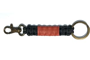 Gi Store Rocks! Paracord BJJ Belt Keychain with Ring and Carabiner Snap Hook for BJJ Backpack, All Belt Rank Colors