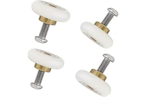 4pcs x Shower Door Rollers,Roller Diameter 19/23/25mm for The Bathroom Pan Glass Sliding Door Pulleys/Runners/Wheels (25mm)