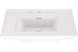 AMERICAN STANDARD Town Square S Pedestal Sink Top- 8" Centers in White