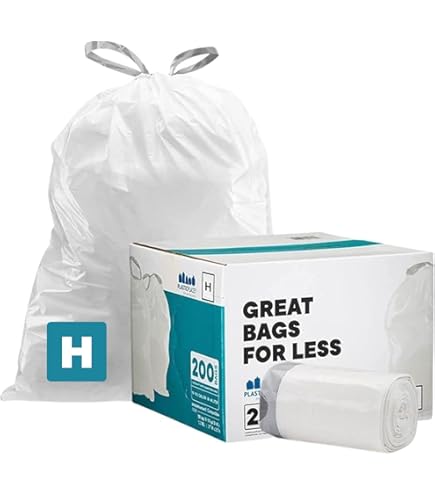 Simplehuman Odorsorb Bin Liners, Code H, Pack Of 40 - View #3