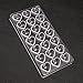 Jeteven Chocolate Mold, Jelly Candy Mold, Non-Stick Heart PC Polycarbonate Chocolate Mould-21 Cavities