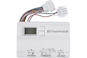 6536A3351 Two-Stage Digital Thermostat for Heat Pump & Gas Furnace, Wall-Mounted Thermostat Compatible with Coleman-Mach, White Mixizap