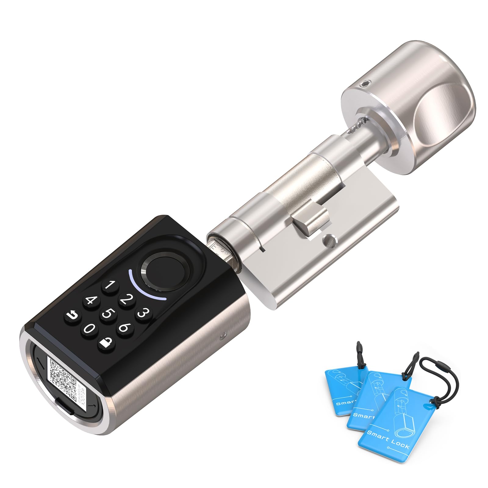 WELOCK Smart Lock TOUCA51,Fingerprint Door Locks for Front Door,Electronic Smart Code Locks,Biometric Finger Print,Password,RFID Card,WiFi App Control for 30-70 mm Doors