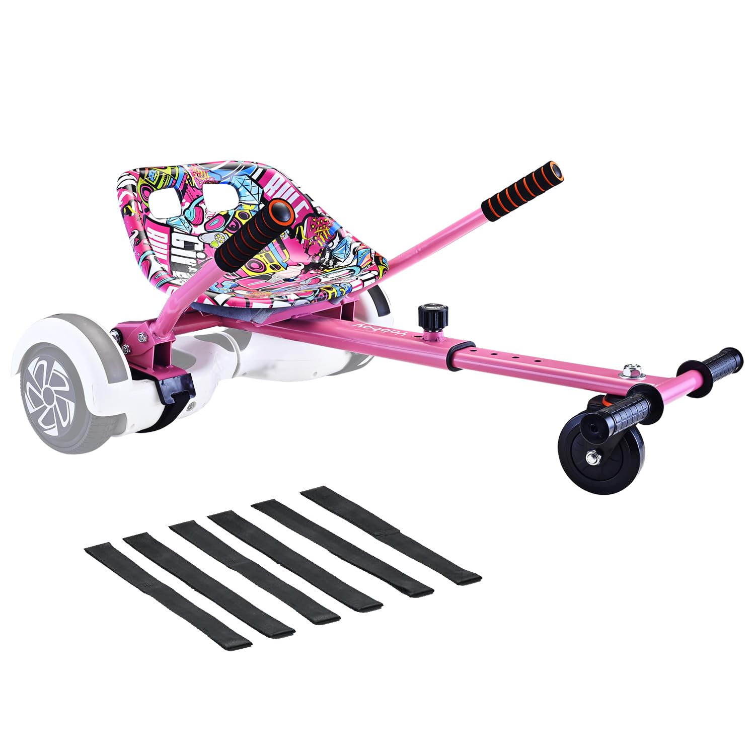 Photo 1 of Eco-friendly Hoverboard Seat Attachment - Cool Seat, Swivel Wheel, Adjustable Length - Compatible with 6.5", 8", 8.5", 10" Hoverboards - Safe & Enjoyable Riding for Kids and Teenager
