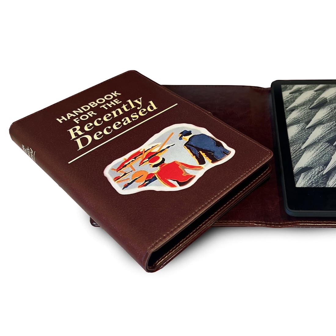 Book Cover for Any eReader with a 6 to 6.8 Inch Screen or 7.5 to 5.1 Inches in Size. Fits Any e-Book Reader Including kobo, Nook, Kindle, Paperwhite, Sony, storytel. (Recently Deceased Handbook) — image 1