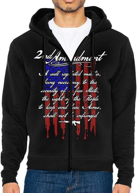 2nd amendment zip up hoodie