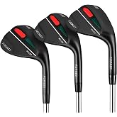 A11N SPORTS Forged Golf Wedge Set, 52/56/60 Degree, Right Hand | 52&deg;, 56&deg; &amp; 60&deg; Wedges for Approach, Bunker and Greenside Play, Giving Newer Golfers a Simple Short-Game Setup