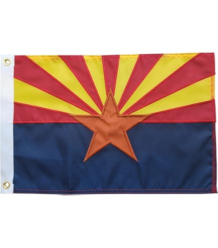 Amazon.com : FRF FLAG Arizona Boat Flag 12x18 Inch, Double