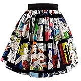 Women's Hemet Retro Comic Strip Skirt